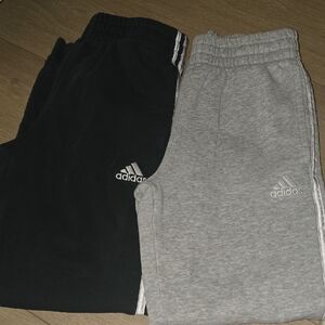 Adidas Kids Black and Gray Sweatpants X2